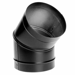DuraVent DuraBlack 7 Inch Diameter Black 45 Degree Elbow - 7DBK-E45