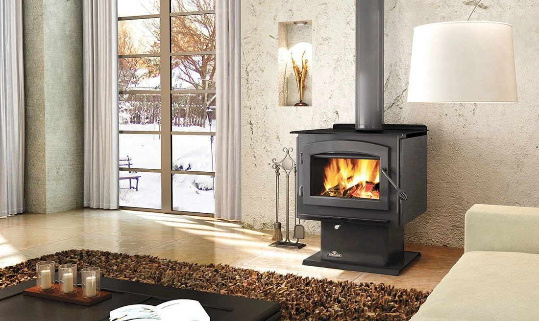 Napoleon Independence Metallic Black Medium Wood Stove - 1450M