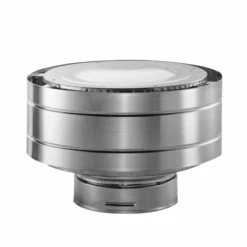DuraVent Direct Vent Pro Low-Profile Termination Cap - Aluminum Direct Vent Pipe For Gas Fireplaces & Gas Stoves - 58DVA-VC