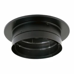 DuraVent DVL/DuraBlack 8 Inch Diameter Black Chimney Adapter With Trim - 8DVL-ADT