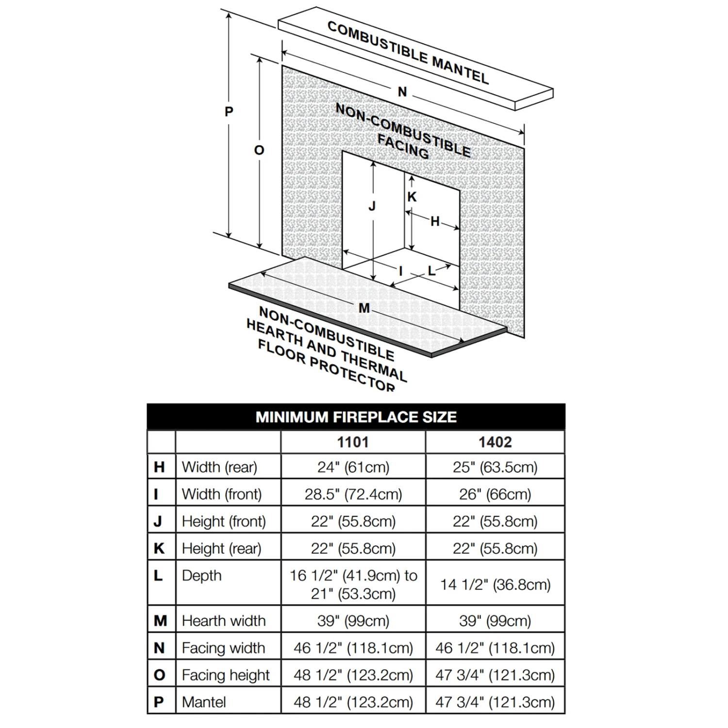 Napoleon Oakdale Deluxe Metallic Black Wood Burning Insert - 1402M - Image 8