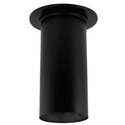 DuraVent DuraBlack 6 Inch Diameter Black 22 Gauge Slip Connector - 6DBK-SCW