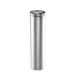 DuraVent DirectVent Pro 48 Inch Pipe Length - Galvanized Direct Vent Pipe For Gas Fireplaces & Gas Stoves - 58DVA-48