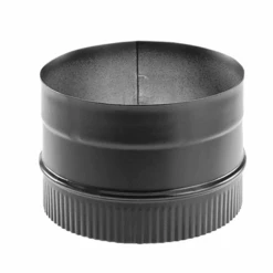 DuraVent DuraBlack 6 Inch Diameter Black 22 Gauge Stove Adapter - 6DBK-ADW