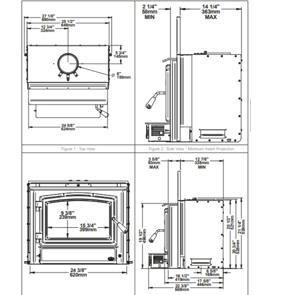 Osburn 1700 Wood Burning Insert - OB01705 - Image 2