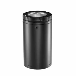 DuraVent DirectVent Pro 6 Inch Pipe Length - Black Direct Vent Pipe For Gas Fireplaces & Gas Stoves - 46DVA-06B