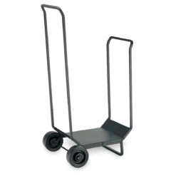 Pilgrim Matte Black Finish 17 Inch Traditional Wood Cart - 18524