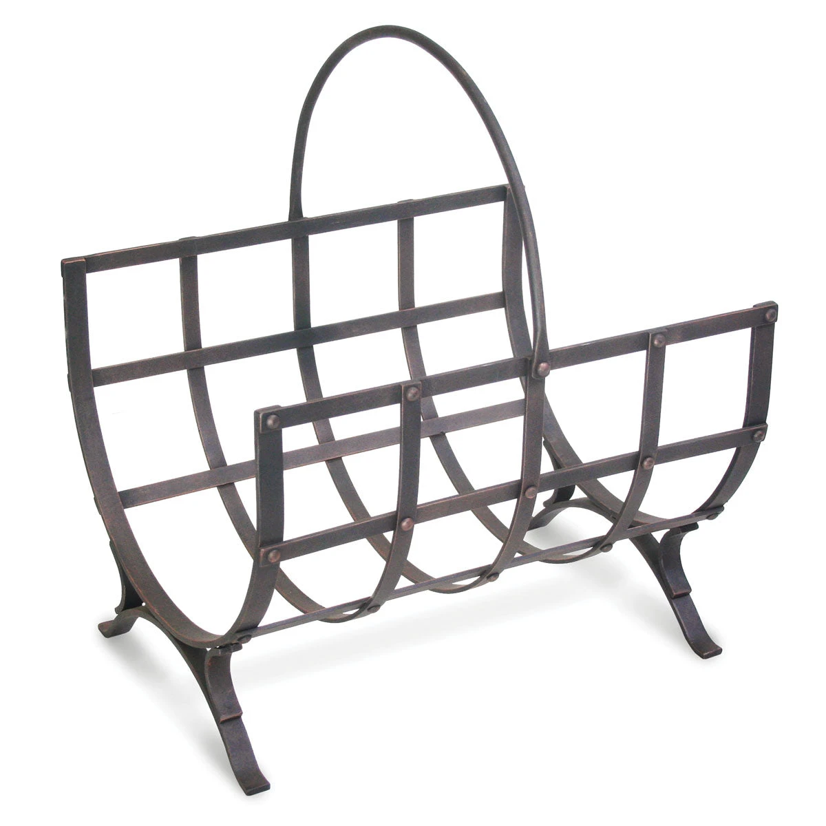 Pilgrim Distressed Bronze Finish 18 Inch Manor Wood Rack - 18536