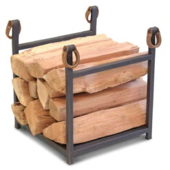 Pilgrim Bronze Finish 15 Inch Western Star Wood Rack - 18549