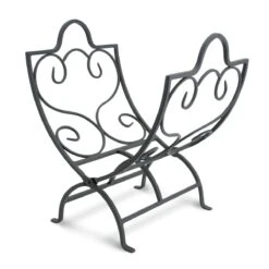 Pilgrim Black Finish 18 Inch Country Scroll Wood Rack - 19400-1