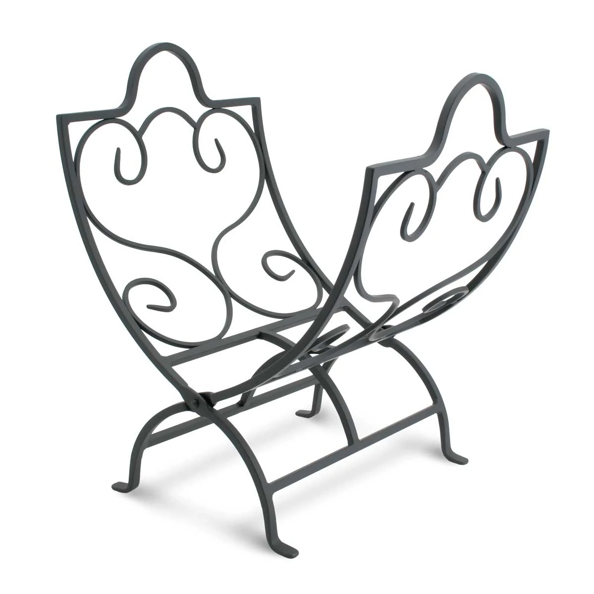 Pilgrim Black Finish 18 Inch Country Scroll Wood Rack - 19400-1