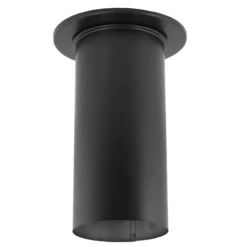 DuraVent DuraBlack 7 Inch Diameter Black Slip Connector W/Trim - 7DBK-SC