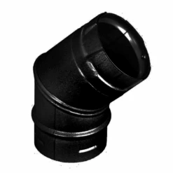 DuraVent Pellet Vent Pro 3 Inch Diameter Black 45 Degree Elbow - 3PVP-E45B
