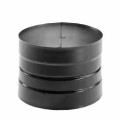 DuraVent DuraBlack 6 Inch Diameter Black Double-Skirted Stovetop Adapter - 6DBK-ADDB