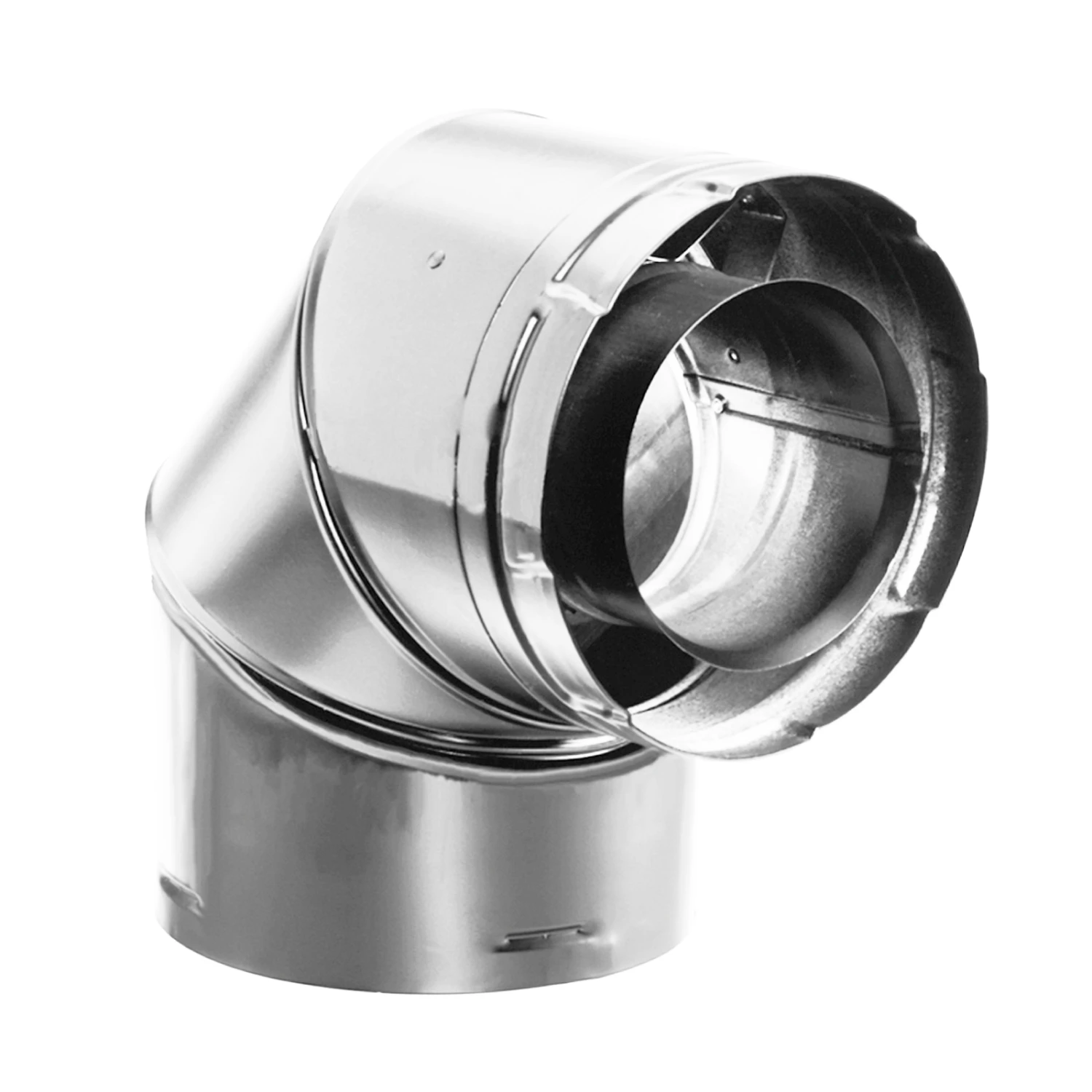 DuraVent DirectVent Pro Swivel Elbow - Galvanized Direct Vent Pipe For Gas Fireplaces & Gas Stoves - 46DVA-E90
