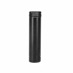 DuraVent Pellet Vent Pro 4 Inch Diameter Black 12 Inch Straight Pipe Length - 4PVP-12B
