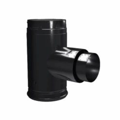 DuraVent Pellet Vent Pro 3 Inch Diameter Black Adapter Branch - 3PVP-TADX4B1