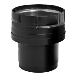 DuraVent Pellet Vent Pro 3 Inch Diameter Black Appliance Adapter/Increaser Harmon 3 Inch - 4 Inch - 3PVP-X4ADHB