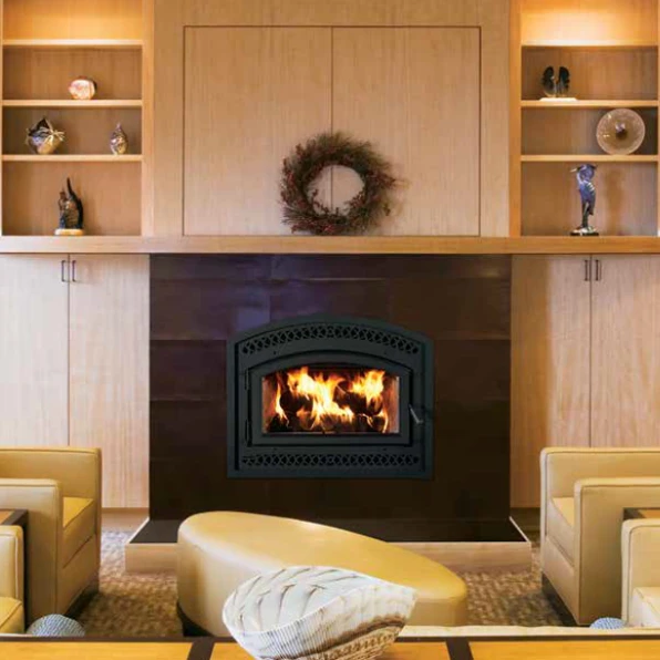 Superior White Stacked Circulating Traditional EPA Certified Wood Fireplace - WCT6820