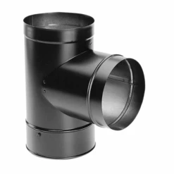 DuraVent DuraBlack 7 Inch Diameter Black Tee - 7DBK-T