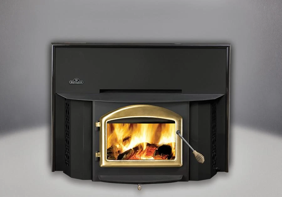 Napoleon Oakdale Deluxe Metallic Black Wood Burning Insert - 1402M - Image 5