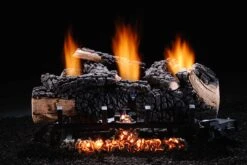 Hargrove 24 Inch Cumberland Char Vent Free Gas Log Set With Burner -ETCC24