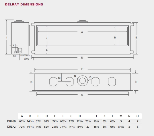 Montigo DelRay Full-Load 60 Linear Direct-Vent Gas Fireplace - DRL6013NI-2 - Image 2