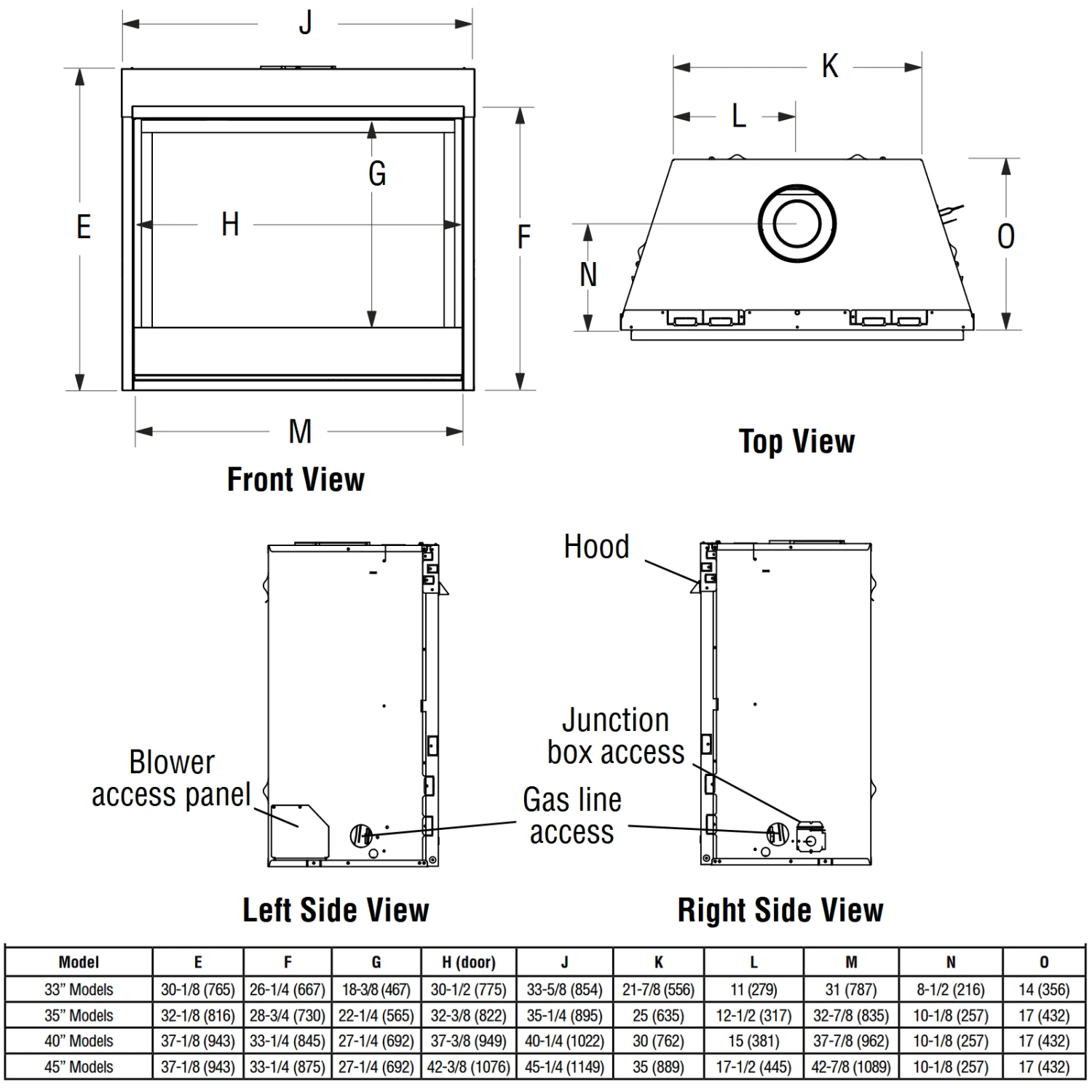 Superior 35 Inch Direct Vent Contemporary Gas Fireplace - DRC2035 - Image 2
