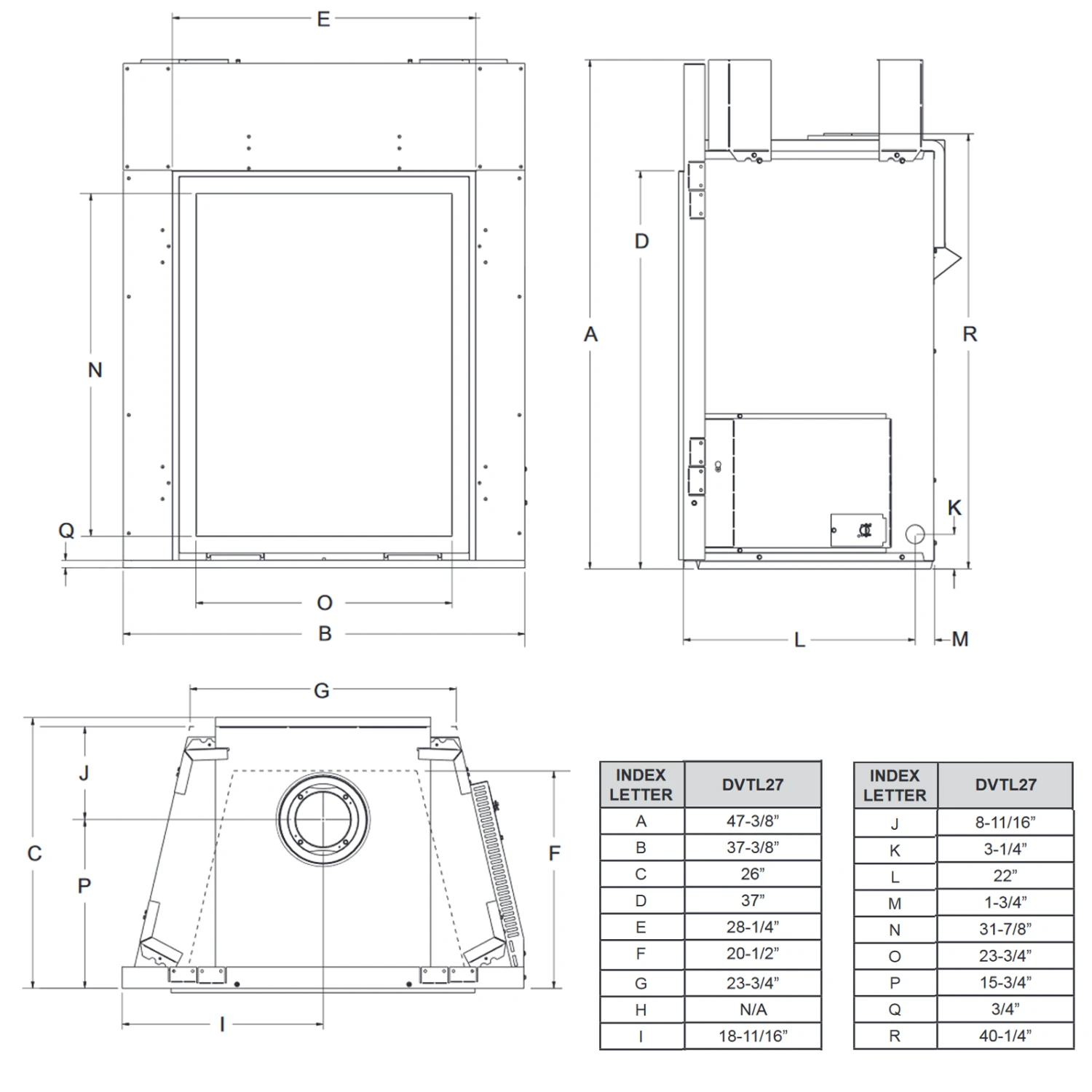 Empire Forest Hills 27 Portrait Style Traditional Direct Vent Gas Fireplace - DVTL27 - Image 2