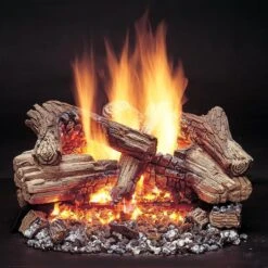 Majestic 6-piece Refractory Cement Log Set With Burner - VDY24/18D3R