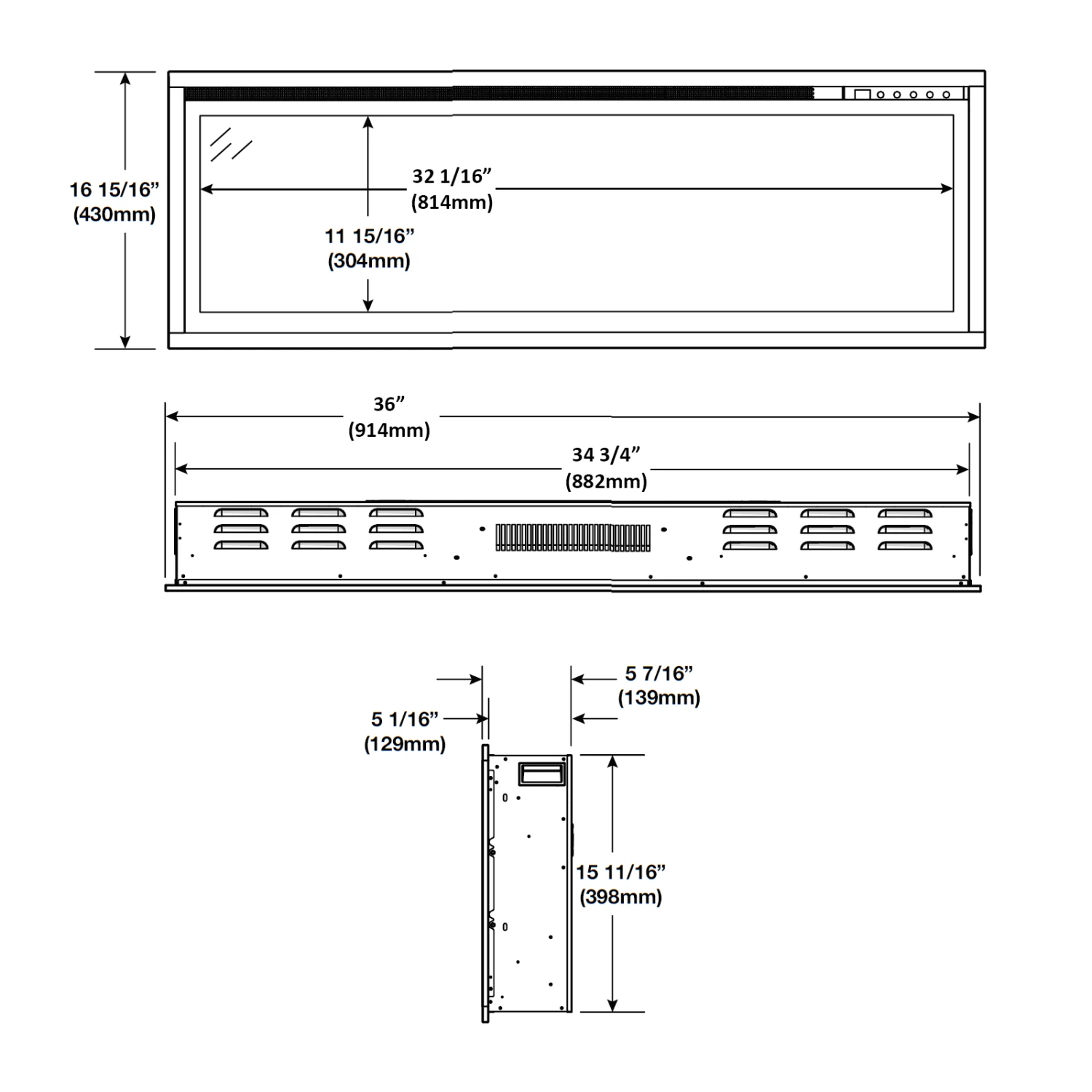 Napoleon Entice 36 Electric Fireplace - NEFL36CFH - Image 2