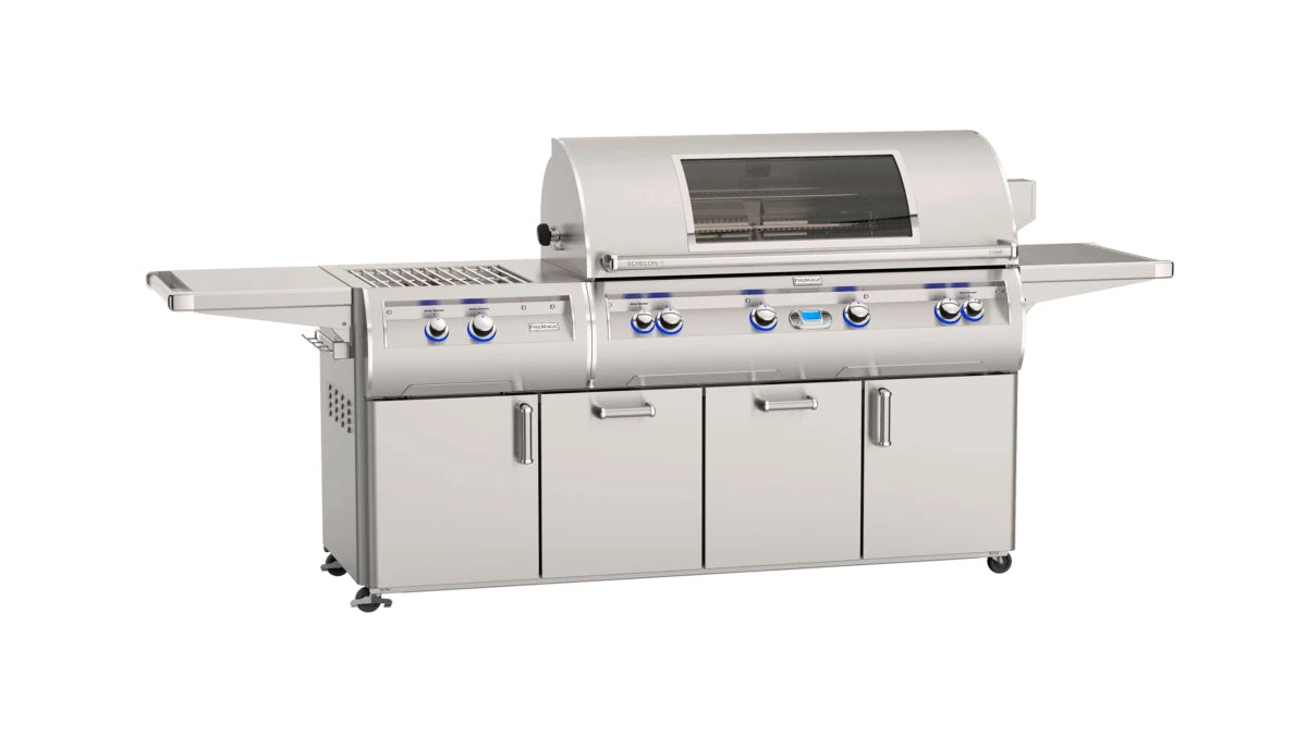 Firemagic 48 Inch Echelon Series Portable Grill With Analog Thermometer And Double Side Burner - E1060s-8EAN-51