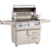 Firemagic 36 Inch Echelon Series Portable Grill With Digital Thermometer And Flush Mounted Single Side Burner - E790s-8E1N-62
