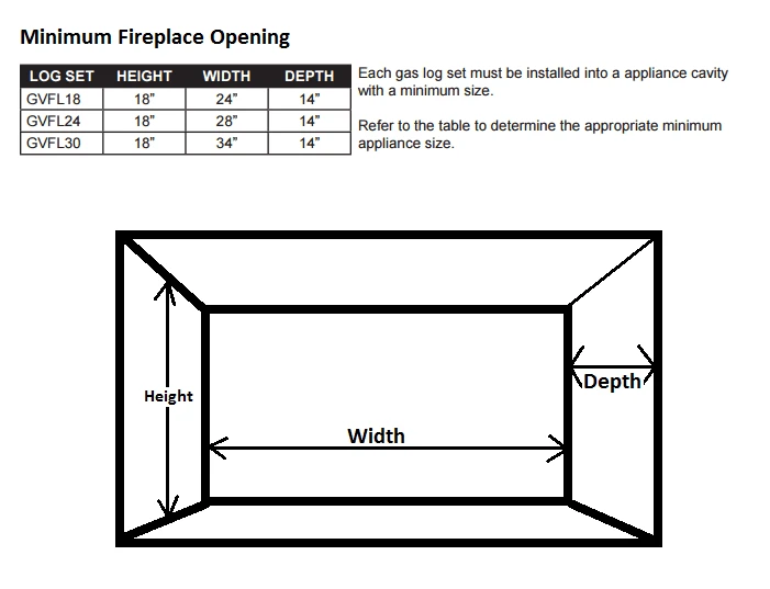 Napoleon Fiberglow 18 Inch Vent Free Gas Log Set With Burner - GVFL18 - Image 3