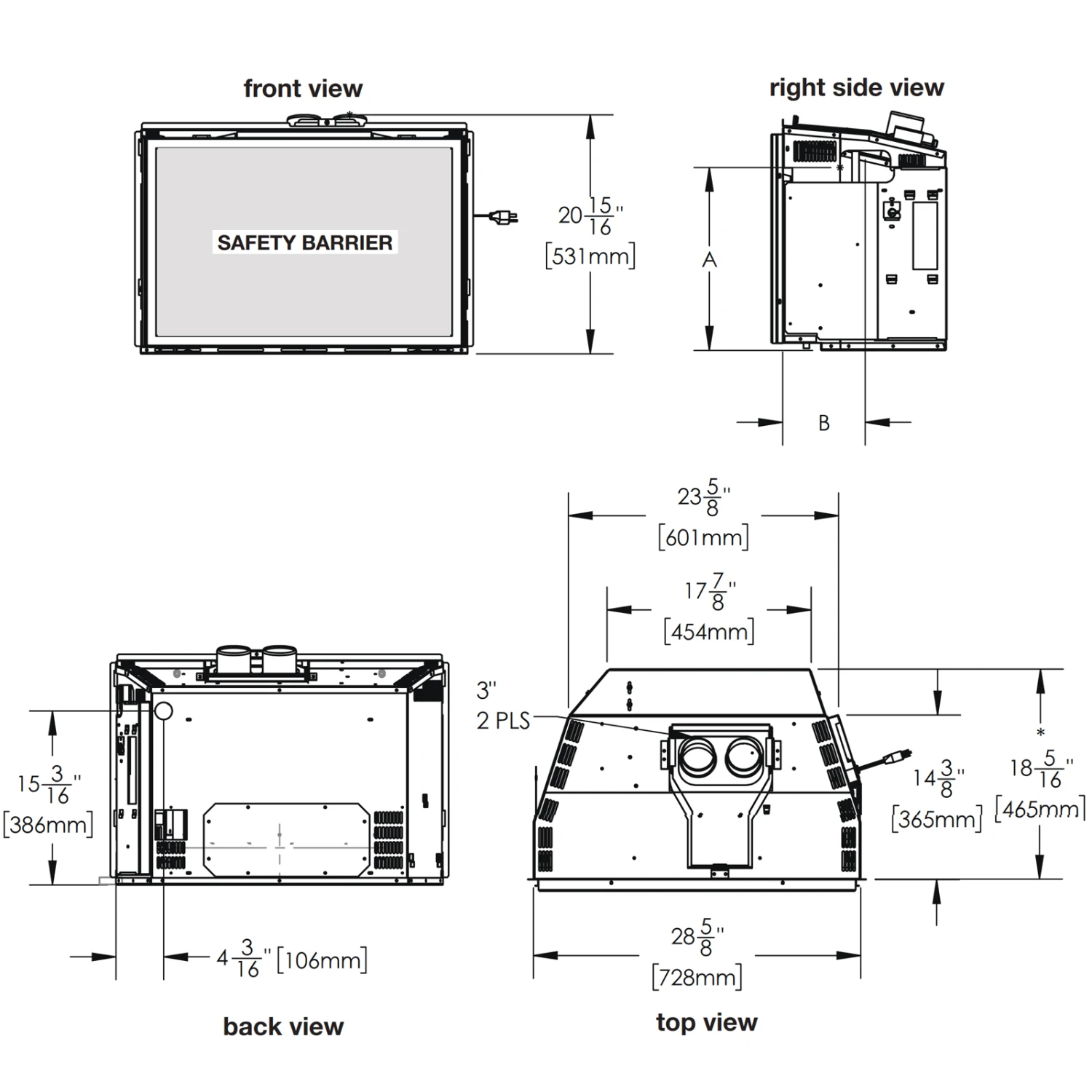 Napoleon Oakville GDI3 Gas Fireplace Insert - GDI3N - Image 2