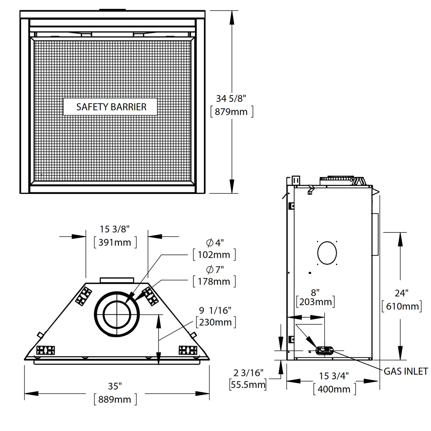 Napoleon Ascent X 36 Direct Vent Gas Fireplace - GX36 - Image 3