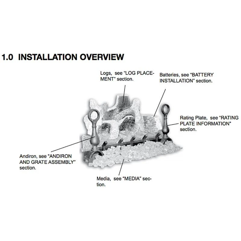 Napoleon Fiberglow 24 Inch Vent Free Gas Log Set With Burner - GVFL24 - Image 5