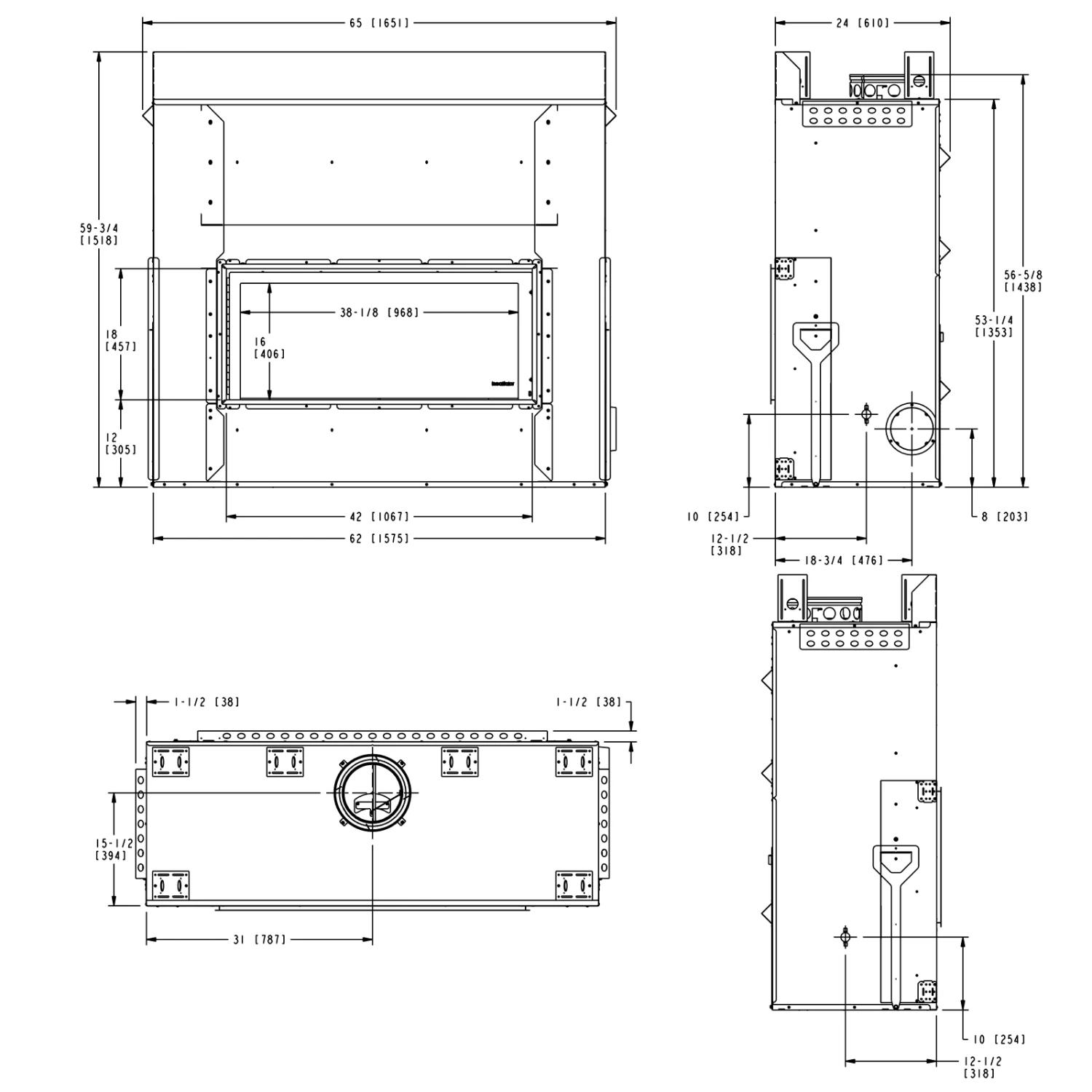 Majestic Longmire 42 Radiant Wood Fireplace - LM42-SS - Image 2