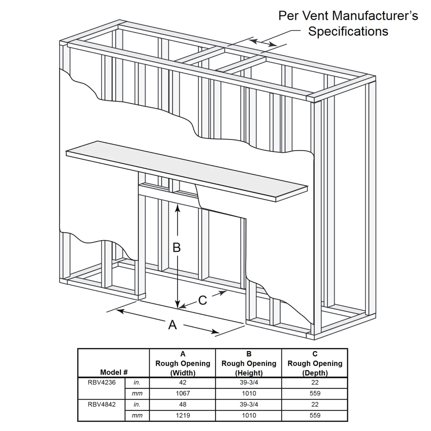 Majestic Reveal 36 B-Vent Gas Fireplace - RBV4236 - Image 3