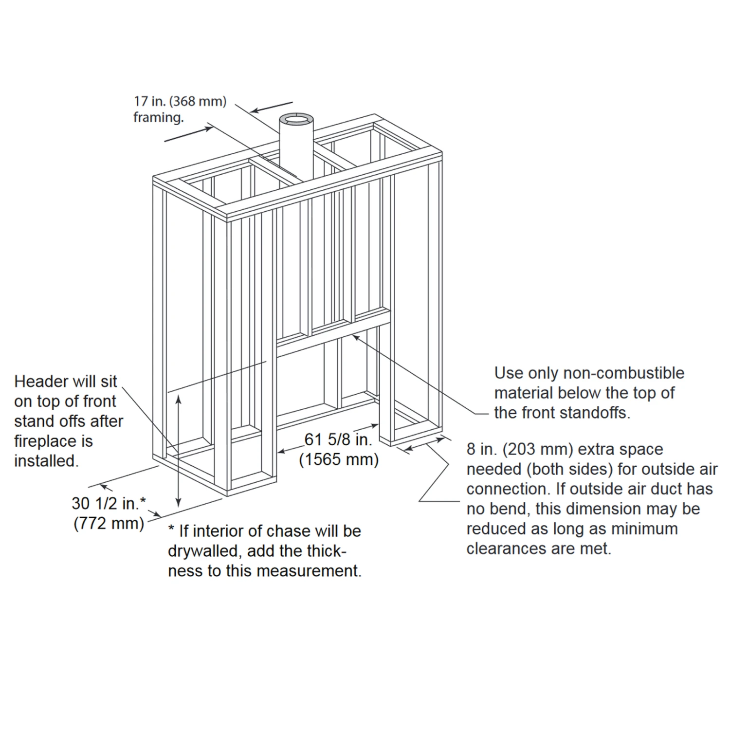Majestic Biltmore 50 Radiant Wood Burning Fireplace - SB100 - Image 4