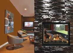 Kingsman Multi-Sided 42 See-Thru Clean-Face Direct-Vent Gas Fireplace - MCVST42N