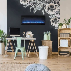 Napoleon AlluraVision 42 Inch Slimline Wall Mounted Electric Fireplace - NEFL42CHS-1