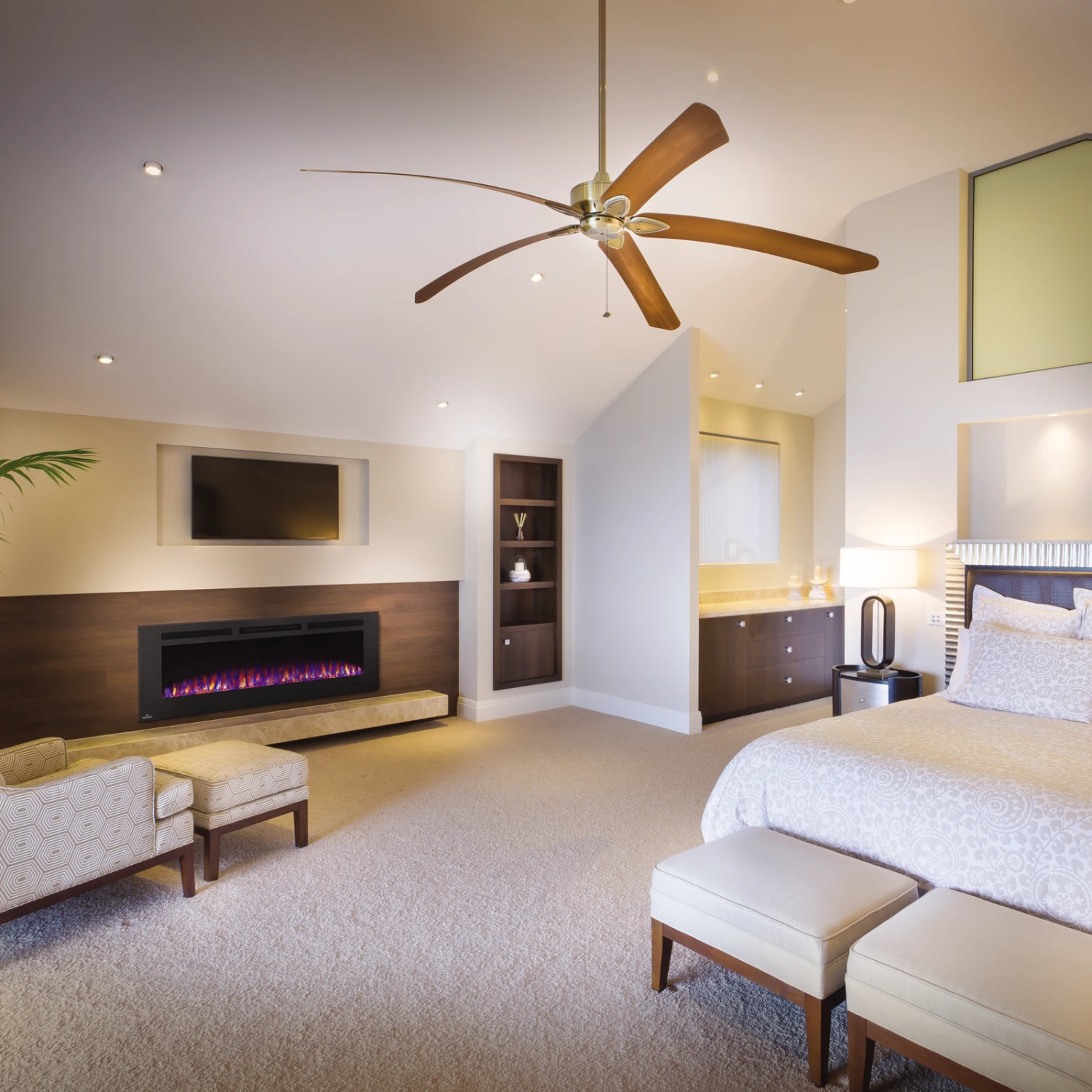 Napoleon Phantom 60 Inch Wall Mounted Electric Fireplace - NEFL60FH-MT