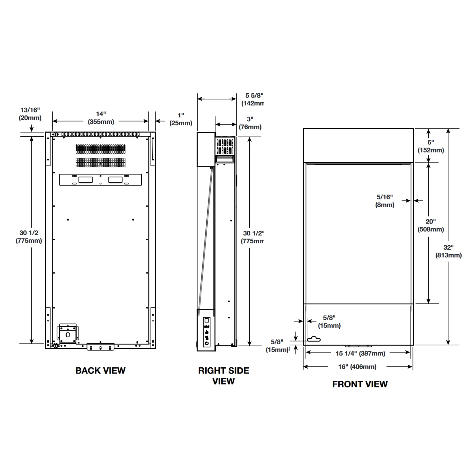 Napoleon Allure 32 Vertical Wall Hanging Electric Fireplace - NEFVC32H - Image 12