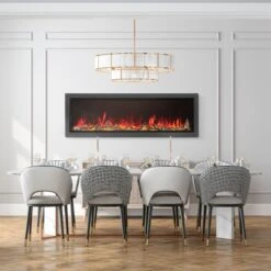 Napoleon Astound 74 Inch Built In Electric Fireplace - NEFB74AB