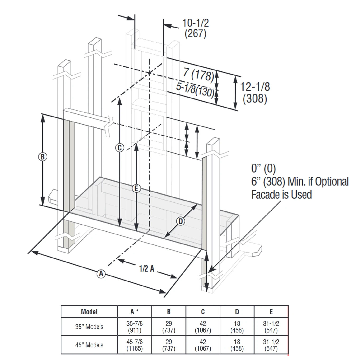Superior 45 Inch Contemporary Linear Direct Vent Gas Fireplace - DRL3545TEN - Image 3