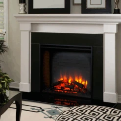 SimpliFire 30 Inch Electric Built-In Fireplace - SF-BI30-EB