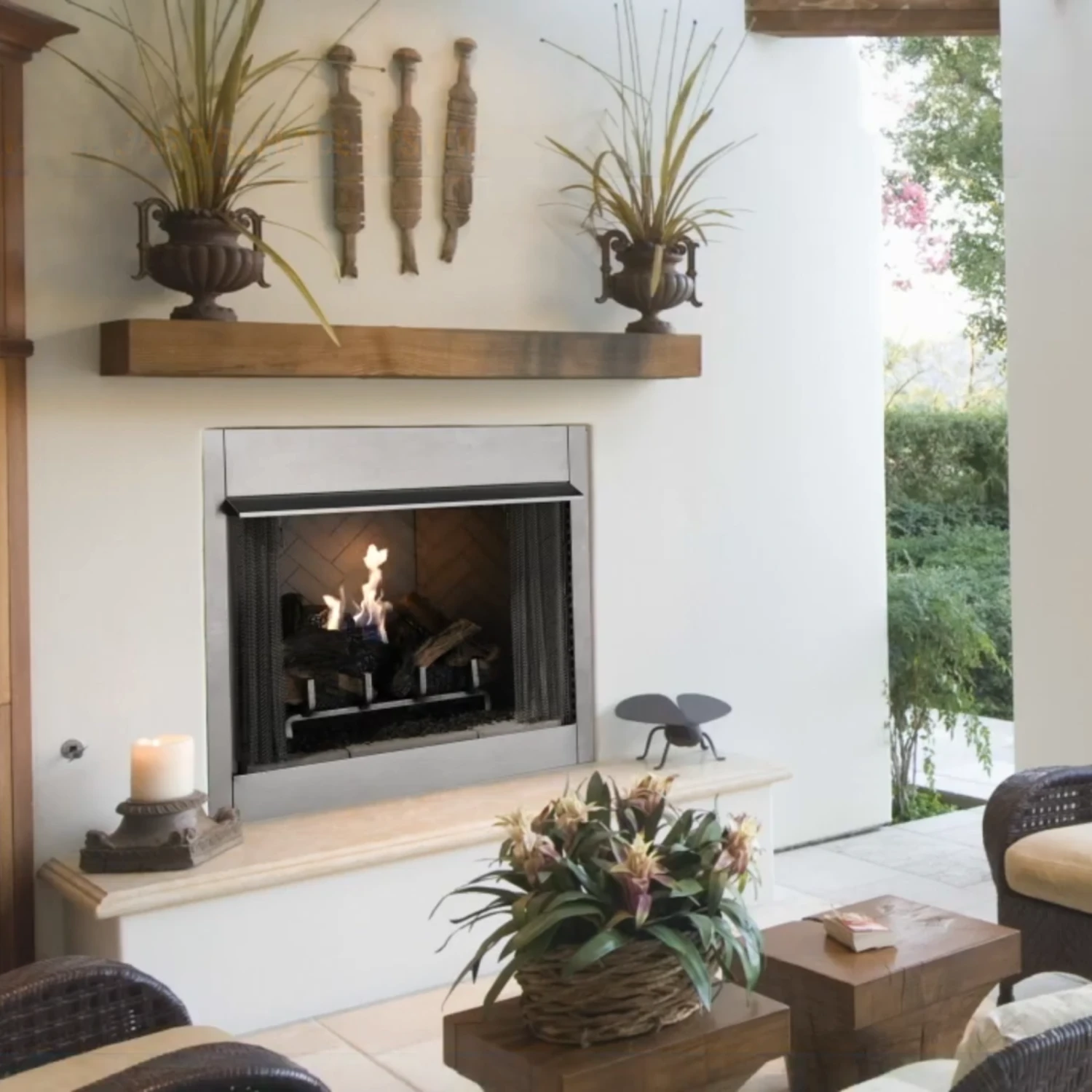 Superior 42 Inch Vent Free Outdoor Gas Fireplace - VRE3242