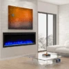 SimpliFire Allusion Platinum 60 Linear Electric Fireplace - SF-ALLP60-BK