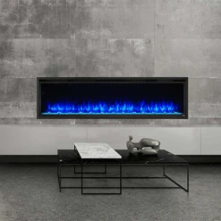 SimpliFire Allusion Platinum 72 Linear Electric Fireplace - SF-ALLP72-BK